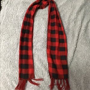 Black and red scarf